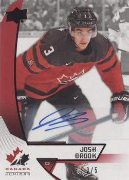 2019 Upper Deck Team Canada Juniors - Black Autographs #32 Josh Brook Front