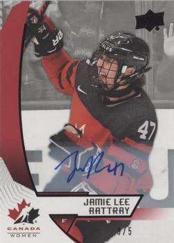 2019 Upper Deck Team Canada Juniors - Black Autographs #52 Jamie Lee Rattray Front