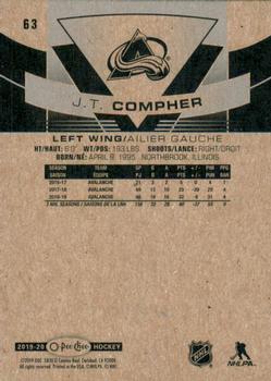 2019-20 O-Pee-Chee - Blue Border #63 J.T. Compher Back