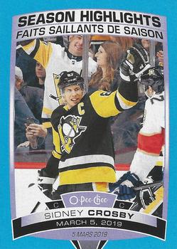 2019-20 O-Pee-Chee - Blue Border #598 Sidney Crosby Front