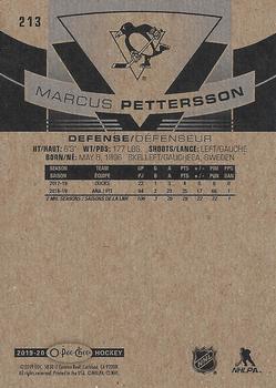 2019-20 O-Pee-Chee - Gold Border #213 Marcus Pettersson Back
