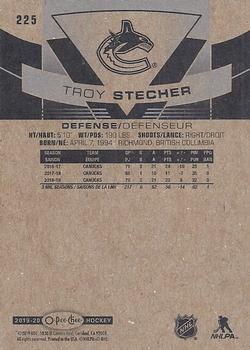 2019-20 O-Pee-Chee - Gold Border #225 Troy Stecher Back