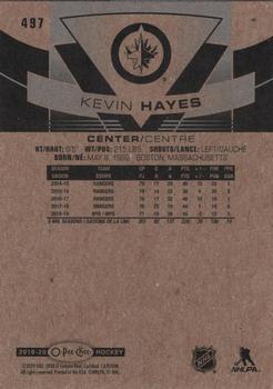 2019-20 O-Pee-Chee - Gold Border #497 Kevin Hayes Back