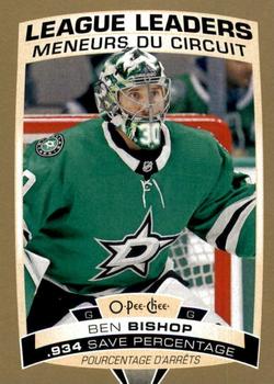 2019-20 O-Pee-Chee - Gold Border #587 Ben Bishop Front