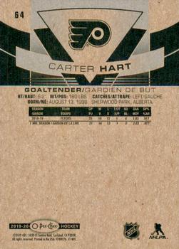 2019-20 O-Pee-Chee - Red Border #64 Carter Hart Back