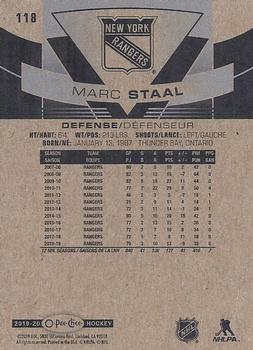 2019-20 O-Pee-Chee - Red Border #118 Marc Staal Back