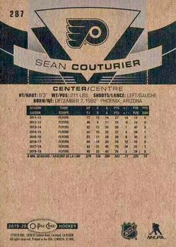 2019-20 O-Pee-Chee - Red Border #287 Sean Couturier Back