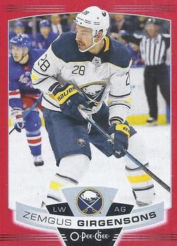 2019-20 O-Pee-Chee - Red Border #329 Zemgus Girgensons Front