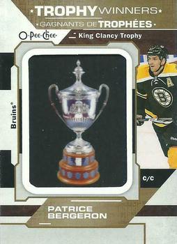 2019-20 O-Pee-Chee - Trophy Patches #P-1 Patrice Bergeron Front