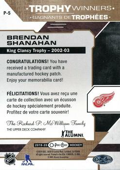 2019-20 O-Pee-Chee - Trophy Patches #P-5 Brendan Shanahan Back