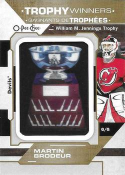 2019-20 O-Pee-Chee - Trophy Patches #P-21 Martin Brodeur Front