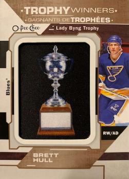 2019-20 O-Pee-Chee - Trophy Patches #P-42 Brett Hull Front