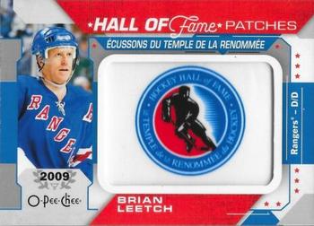 2019-20 O-Pee-Chee - HOF Logo Patches #HOF-4 Brian Leetch Front