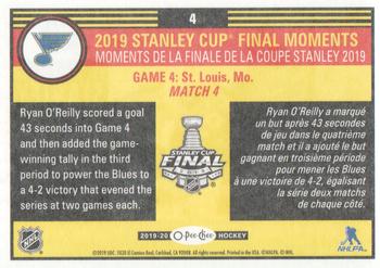 2019-20 O-Pee-Chee - 2019 Stanley Cup Final Moments #4 Ryan O'Reilly Back