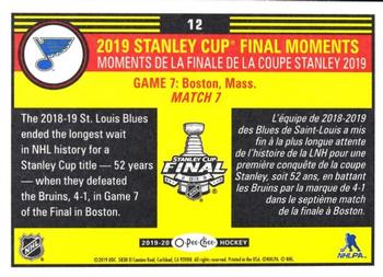 2019-20 O-Pee-Chee - 2019 Stanley Cup Final Moments #12 St. Louis Blues Back