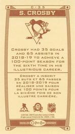 2019-20 O-Pee-Chee - Caramel Minis Caramel Border #C-35 Sidney Crosby Back