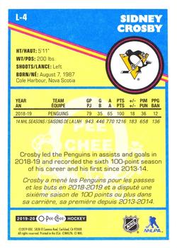 2019-20 O-Pee-Chee - In Action #L-4 Sidney Crosby Back