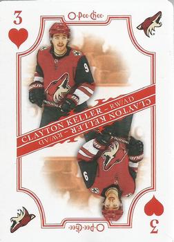 2019-20 O-Pee-Chee - Playing Cards #3♥ Clayton Keller Front