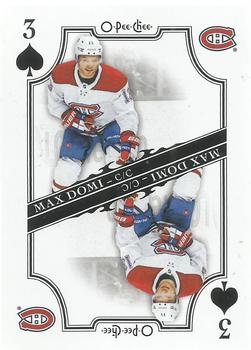 2019-20 O-Pee-Chee - Playing Cards #3♠ Max Domi Front