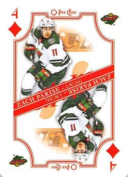 2019-20 O-Pee-Chee - Playing Cards #4♦ Zach Parise Front