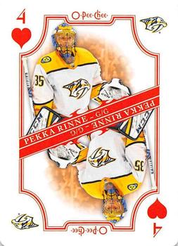 2019-20 O-Pee-Chee - Playing Cards #4♥ Pekka Rinne Front