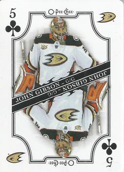 2019-20 O-Pee-Chee - Playing Cards #5♣ John Gibson Front