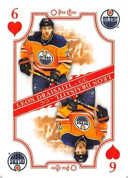 2019-20 O-Pee-Chee - Playing Cards #6♥ Leon Draisaitl Front