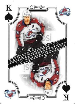 2019-20 O-Pee-Chee - Playing Cards #K♠ Nathan MacKinnon Front