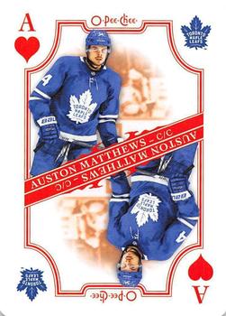 2019-20 O-Pee-Chee - Playing Cards #A♥ Auston Matthews Front