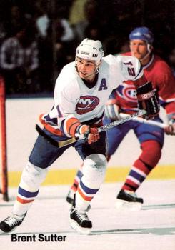 1987-88 New York Islanders Police #7 Brent Sutter Front