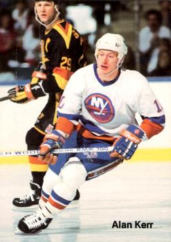 1987-88 New York Islanders Police #9 Alan Kerr Front