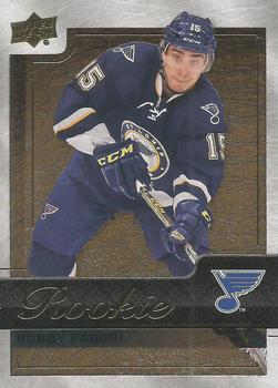 2015-16 Upper Deck Fusion - Fusion Rookie Achievement Gold #R8 Robby Fabbri Front