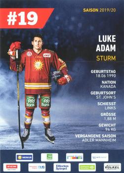2019-20 Dusseldorfer EG Postcards #NNO Luke Adam Back
