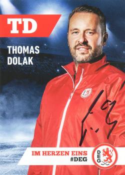2019-20 Dusseldorfer EG Postcards #NNO Thomas Dolak Front