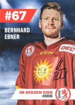 2019-20 Dusseldorfer EG Postcards #NNO Bernhard Ebner Front