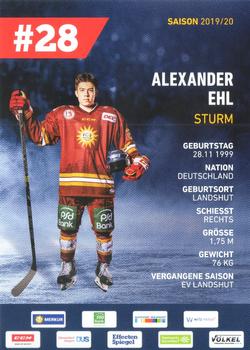 2019-20 Dusseldorfer EG Postcards #NNO Alexander Ehl Back