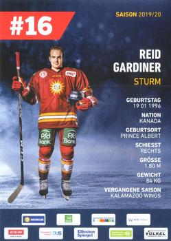 2019-20 Dusseldorfer EG Postcards #NNO Reid Gardiner Back