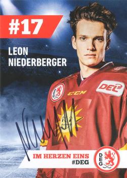 2019-20 Dusseldorfer EG Postcards #NNO Leon Niederberger Front