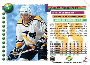 1994-95 Score - Series I Retail Edition Samples #5 Larry Murphy Back