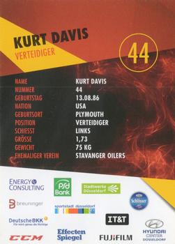 2015-16 Dusseldorfer EG Postcards #NNO Kurt Davis Back