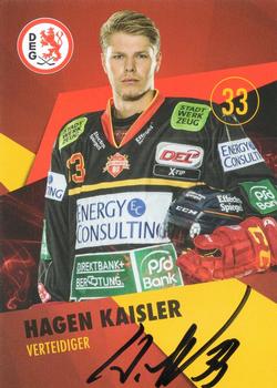 2015-16 Dusseldorfer EG Postcards #NNO Hagen Kaisler Front