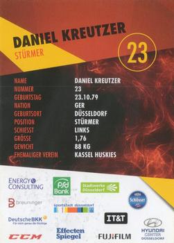 2015-16 Dusseldorfer EG Postcards #NNO Daniel Kreutzer Back