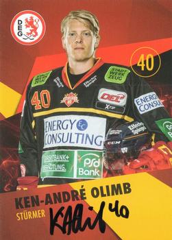 2015-16 Dusseldorfer EG Postcards #NNO Ken-Andre Olimb Front