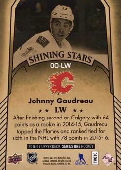 2016-17 Upper Deck - Shining Stars Achievements #00-LW Johnny Gaudreau Back