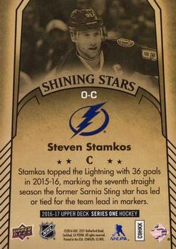 2016-17 Upper Deck - Shining Stars Achievements #0-C Steven Stamkos Back
