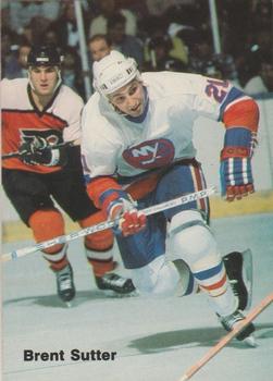 1985-86 New York Islanders Police #8 Brent Sutter Front