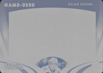 2015-16 Leaf In The Game Heroes & Prospects - Game Used Jersey Printing Plates Cyan #GU-11 Dylan Strome Front