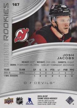 2019-20 SP Game Used #167 Josh Jacobs Back