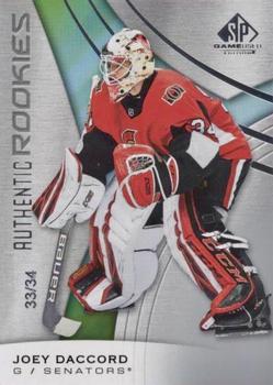 2019-20 SP Game Used #186 Joey Daccord Front