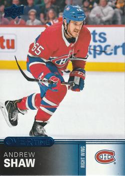 2019-20 Upper Deck Overtime - Blue #38 Andrew Shaw Front